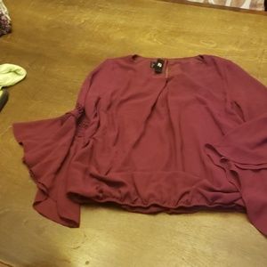 Burgundy blouse